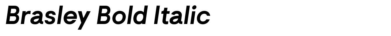 Brasley Bold Italic